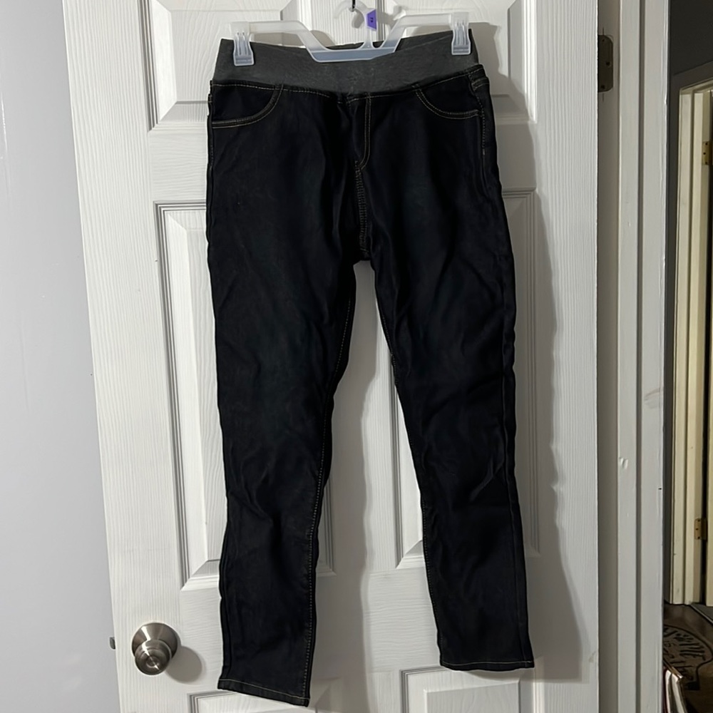 Women Dark Blue Fleece lined Jeans
